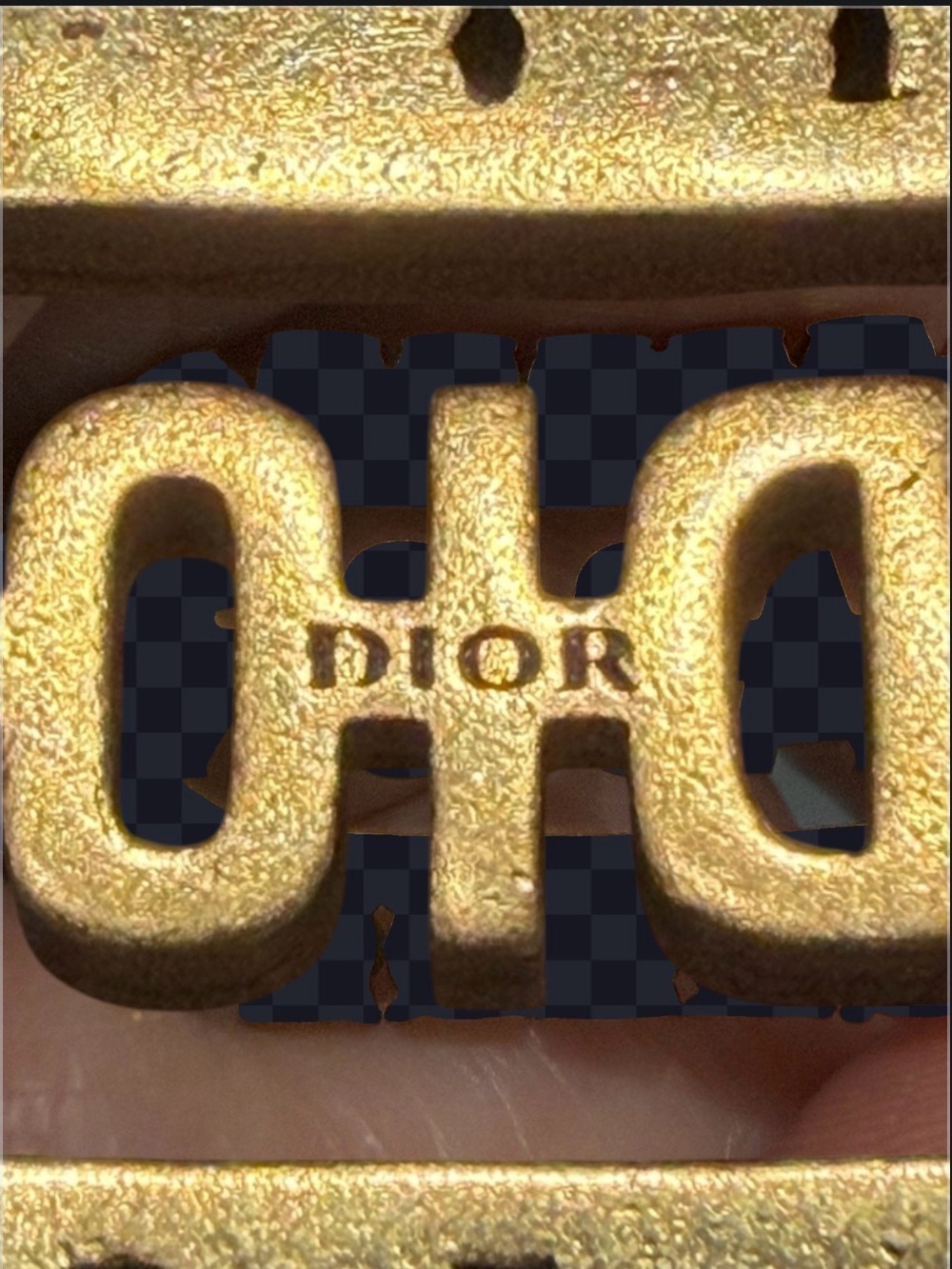 SIGNED-RETIRED-Christian Dior J’ADIOR Crystal Plaque Bangle/Cuff Gold-Tone - Picture 6 of 9